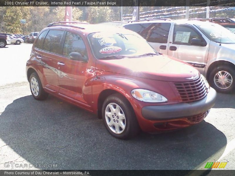 Inferno Red Pearl / Taupe/Pearl Beige 2001 Chrysler PT Cruiser