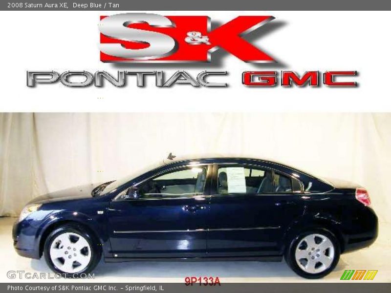 Deep Blue / Tan 2008 Saturn Aura XE