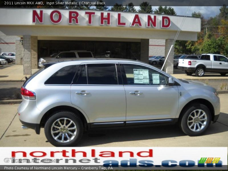 Ingot Silver Metallic / Charcoal Black 2011 Lincoln MKX AWD