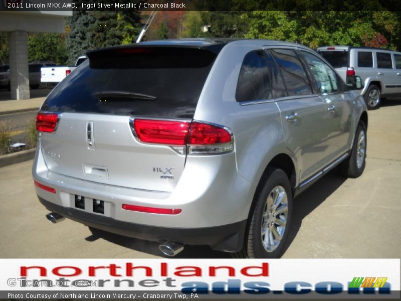 Ingot Silver Metallic / Charcoal Black 2011 Lincoln MKX AWD
