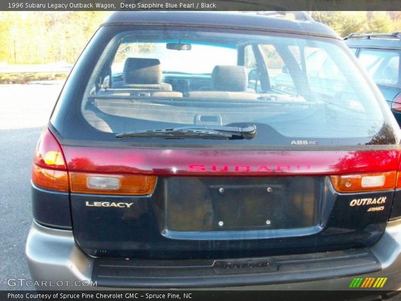 Deep Sapphire Blue Pearl / Black 1996 Subaru Legacy Outback Wagon