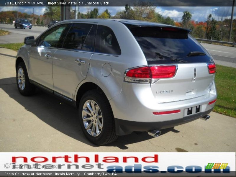 Ingot Silver Metallic / Charcoal Black 2011 Lincoln MKX AWD