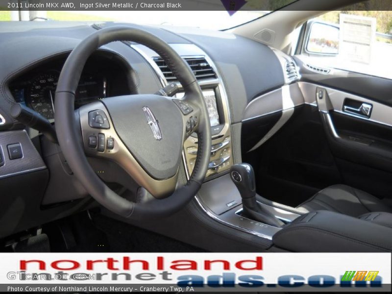 Ingot Silver Metallic / Charcoal Black 2011 Lincoln MKX AWD
