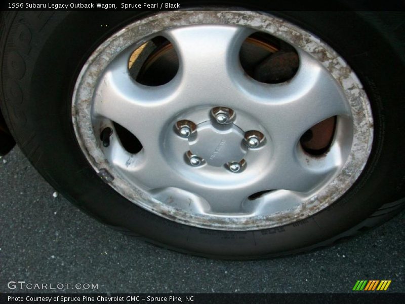 Spruce Pearl / Black 1996 Subaru Legacy Outback Wagon
