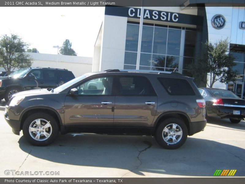 Medium Brown Metallic / Light Titanium 2011 GMC Acadia SL