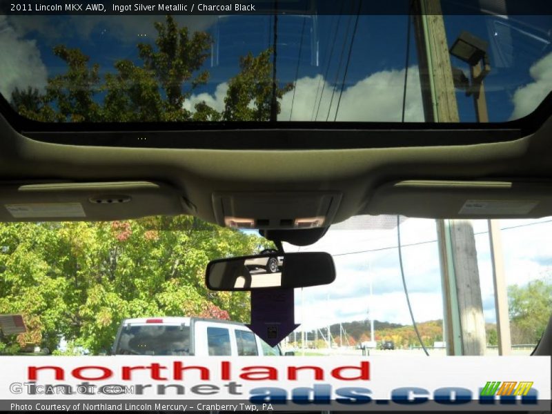Ingot Silver Metallic / Charcoal Black 2011 Lincoln MKX AWD