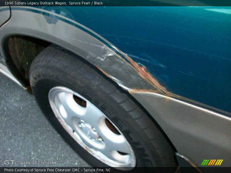Spruce Pearl / Black 1996 Subaru Legacy Outback Wagon