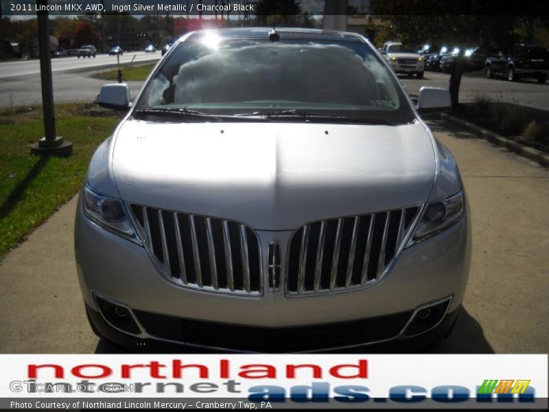 Ingot Silver Metallic / Charcoal Black 2011 Lincoln MKX AWD