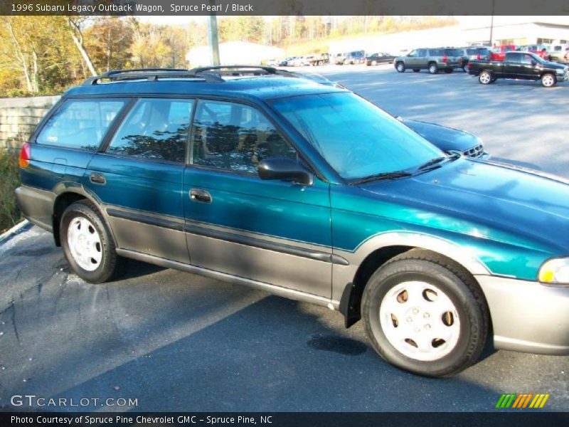 Spruce Pearl / Black 1996 Subaru Legacy Outback Wagon