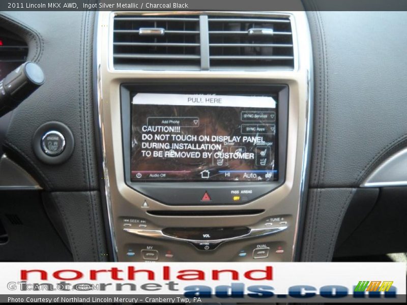 Ingot Silver Metallic / Charcoal Black 2011 Lincoln MKX AWD