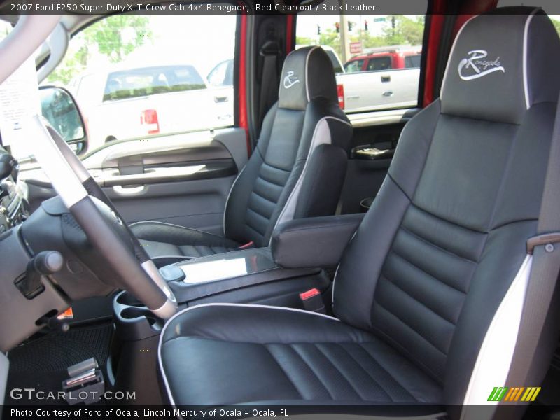 Red Clearcoat / Black Leather 2007 Ford F250 Super Duty XLT Crew Cab 4x4 Renegade