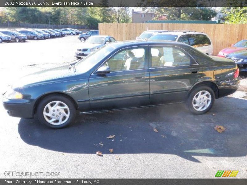 Evergreen Mica / Beige 2002 Mazda 626 LX V6