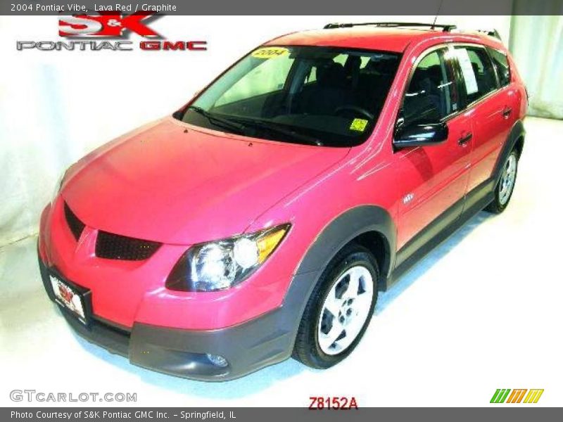Lava Red / Graphite 2004 Pontiac Vibe