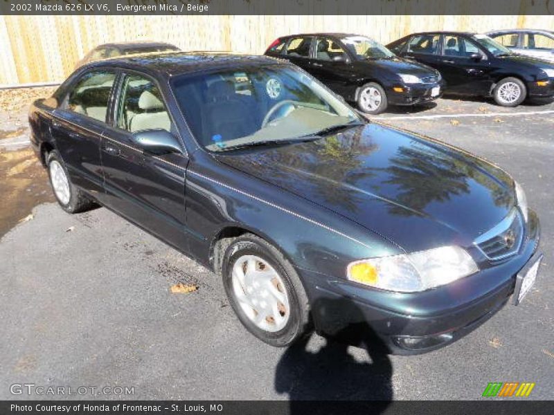 Evergreen Mica / Beige 2002 Mazda 626 LX V6