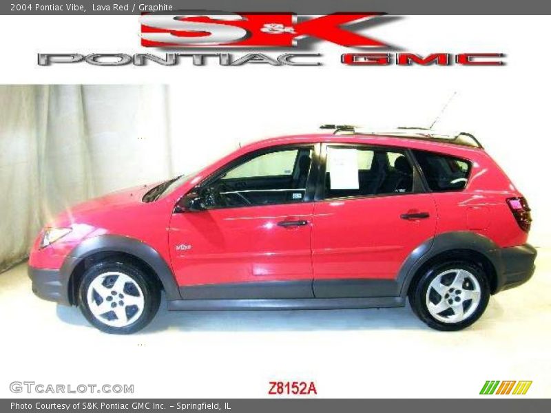 Lava Red / Graphite 2004 Pontiac Vibe