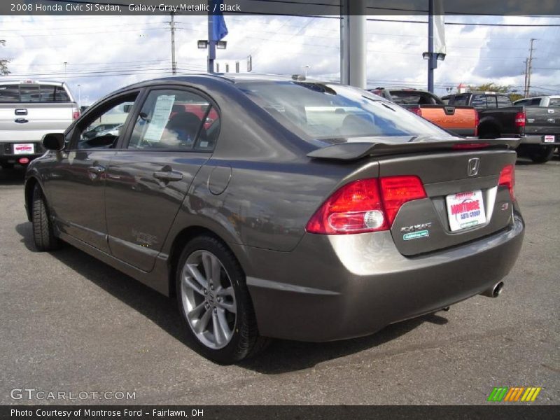 Galaxy Gray Metallic / Black 2008 Honda Civic Si Sedan