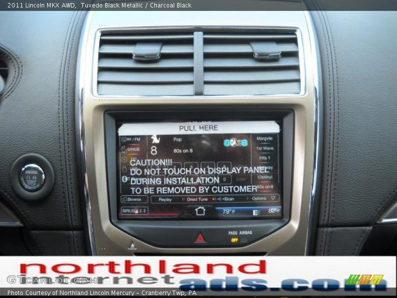 Tuxedo Black Metallic / Charcoal Black 2011 Lincoln MKX AWD