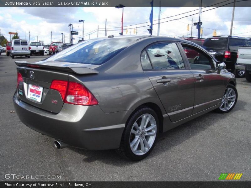 Galaxy Gray Metallic / Black 2008 Honda Civic Si Sedan