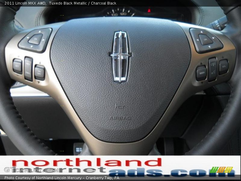 Tuxedo Black Metallic / Charcoal Black 2011 Lincoln MKX AWD