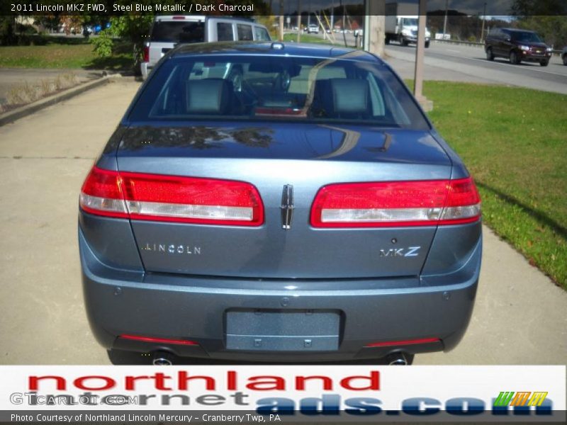 Steel Blue Metallic / Dark Charcoal 2011 Lincoln MKZ FWD