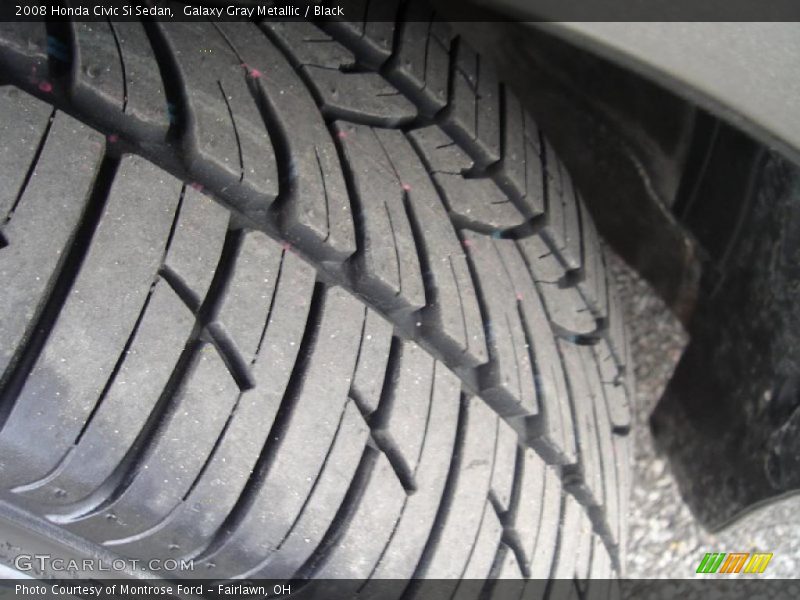Galaxy Gray Metallic / Black 2008 Honda Civic Si Sedan