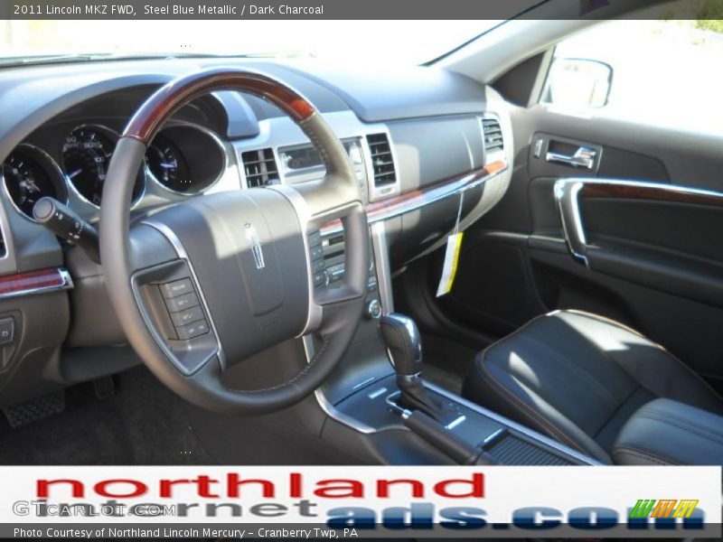 Steel Blue Metallic / Dark Charcoal 2011 Lincoln MKZ FWD