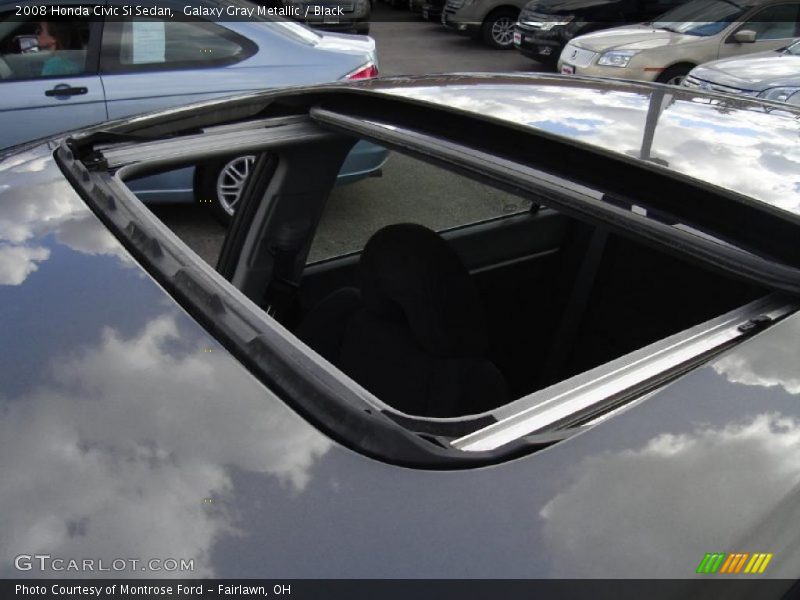 Galaxy Gray Metallic / Black 2008 Honda Civic Si Sedan