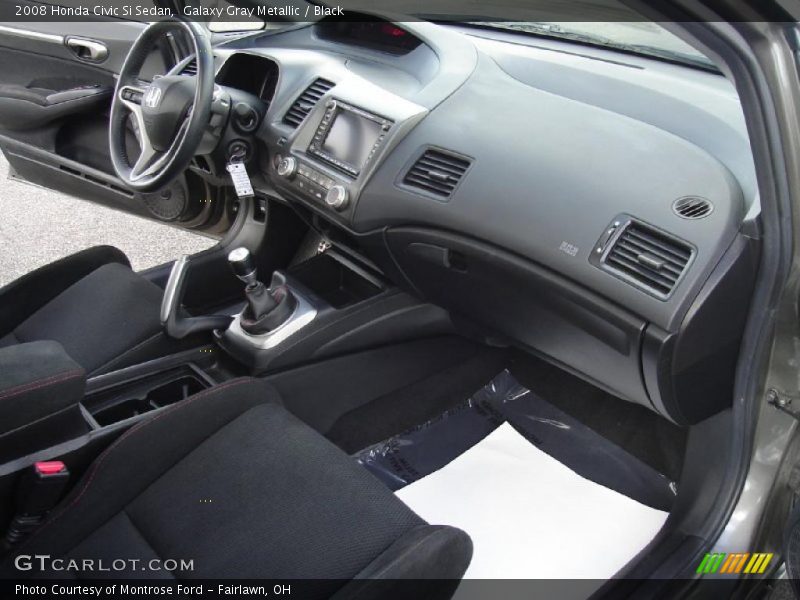 Galaxy Gray Metallic / Black 2008 Honda Civic Si Sedan