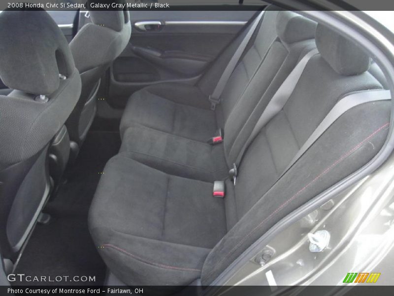 Galaxy Gray Metallic / Black 2008 Honda Civic Si Sedan