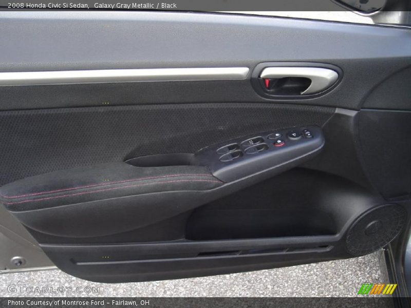 Galaxy Gray Metallic / Black 2008 Honda Civic Si Sedan