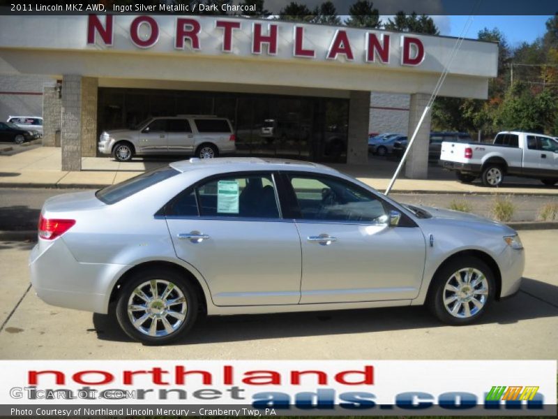 Ingot Silver Metallic / Dark Charcoal 2011 Lincoln MKZ AWD