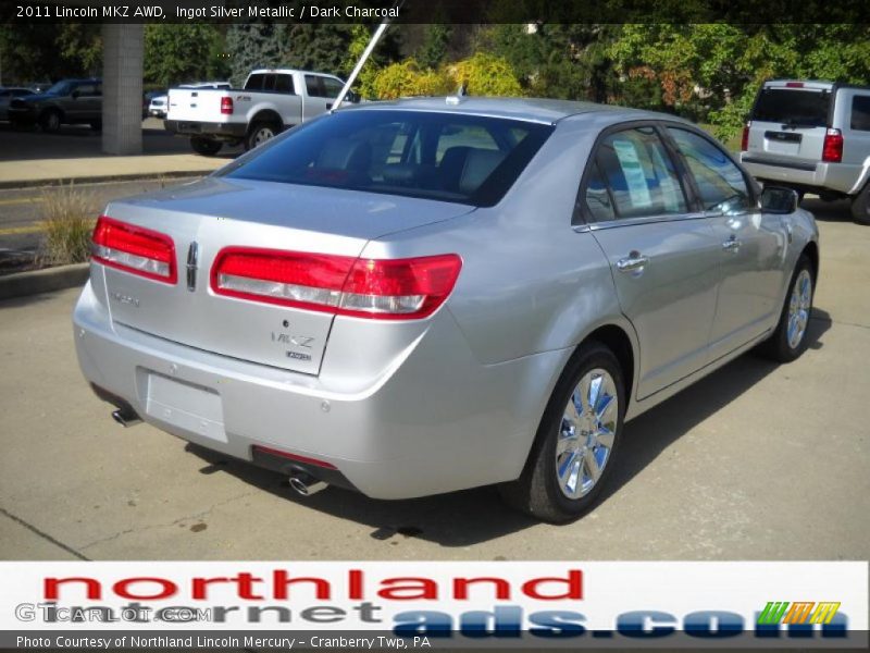 Ingot Silver Metallic / Dark Charcoal 2011 Lincoln MKZ AWD