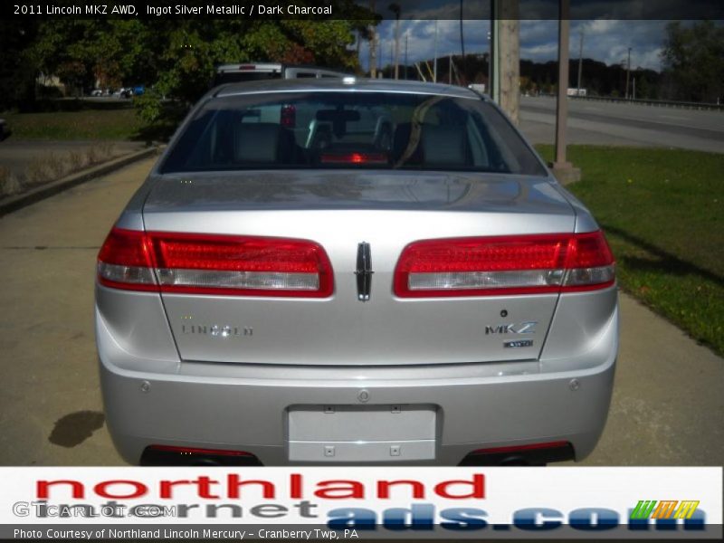 Ingot Silver Metallic / Dark Charcoal 2011 Lincoln MKZ AWD