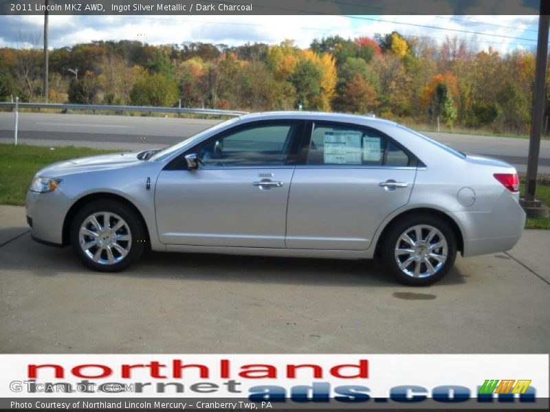 Ingot Silver Metallic / Dark Charcoal 2011 Lincoln MKZ AWD