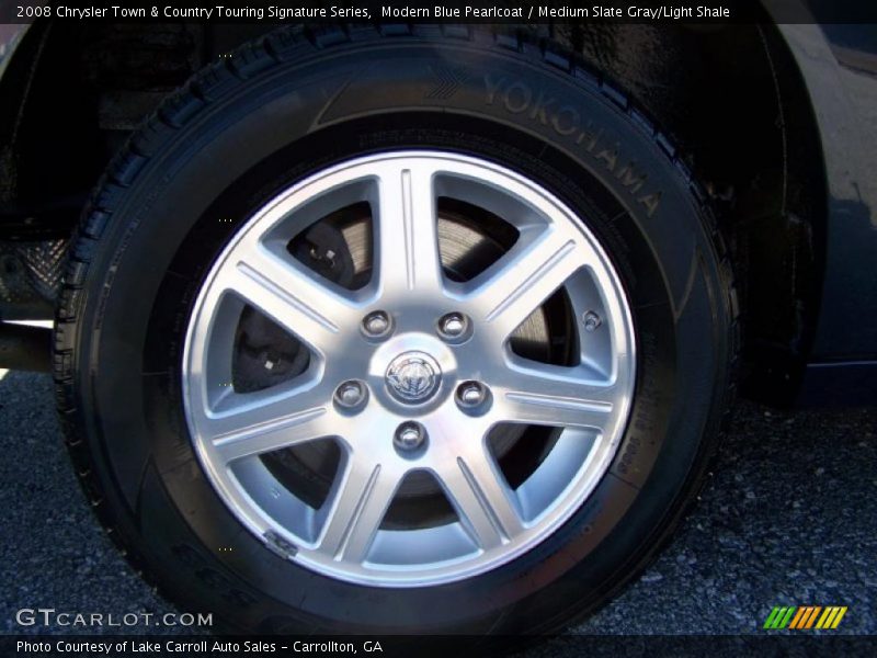 Modern Blue Pearlcoat / Medium Slate Gray/Light Shale 2008 Chrysler Town & Country Touring Signature Series