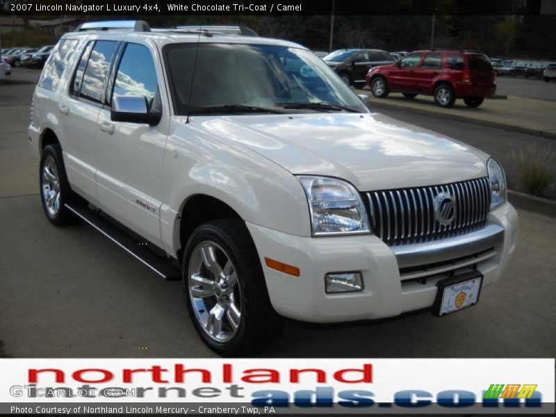 White Chocolate Tri-Coat / Camel 2007 Lincoln Navigator L Luxury 4x4