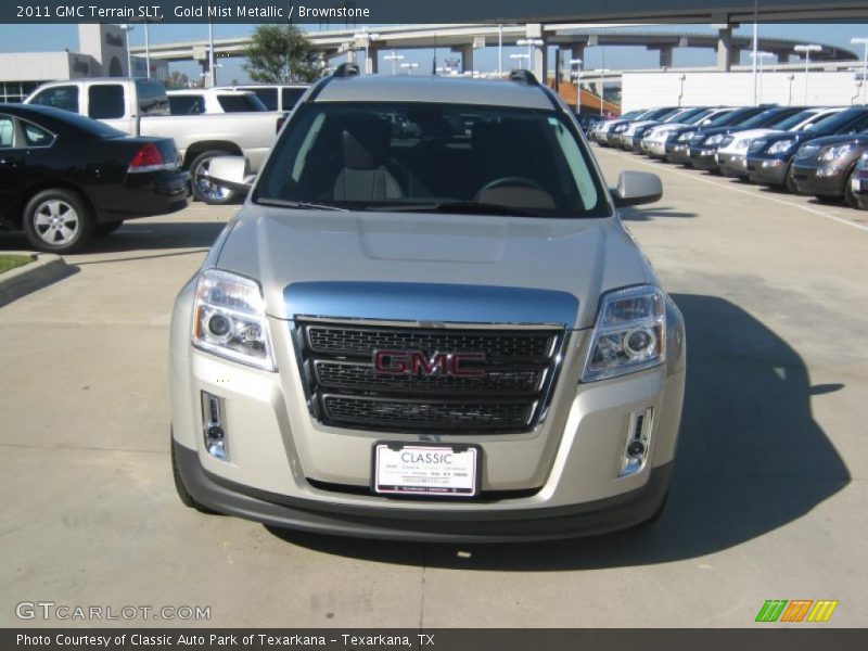 Gold Mist Metallic / Brownstone 2011 GMC Terrain SLT
