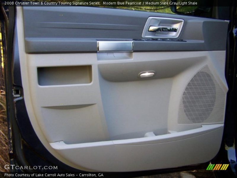 Modern Blue Pearlcoat / Medium Slate Gray/Light Shale 2008 Chrysler Town & Country Touring Signature Series