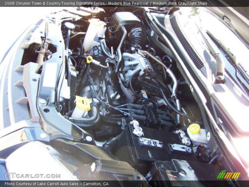 Modern Blue Pearlcoat / Medium Slate Gray/Light Shale 2008 Chrysler Town & Country Touring Signature Series