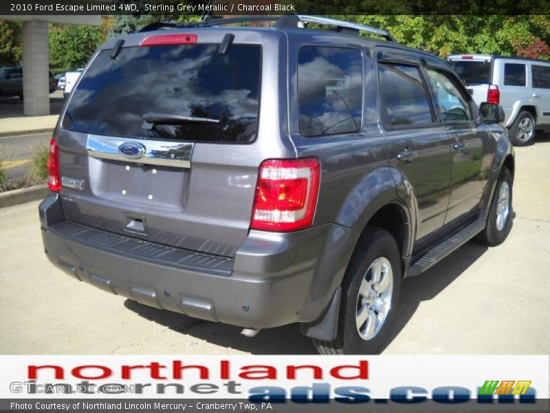 Sterling Grey Metallic / Charcoal Black 2010 Ford Escape Limited 4WD