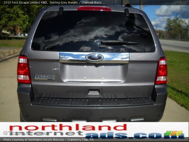 Sterling Grey Metallic / Charcoal Black 2010 Ford Escape Limited 4WD