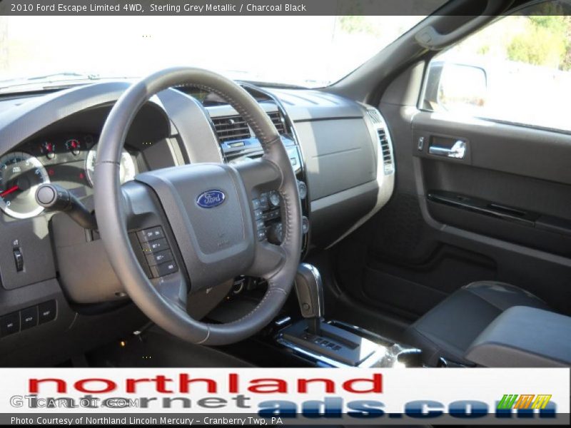Sterling Grey Metallic / Charcoal Black 2010 Ford Escape Limited 4WD