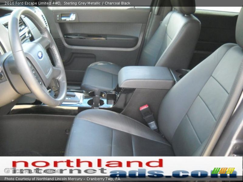 Sterling Grey Metallic / Charcoal Black 2010 Ford Escape Limited 4WD