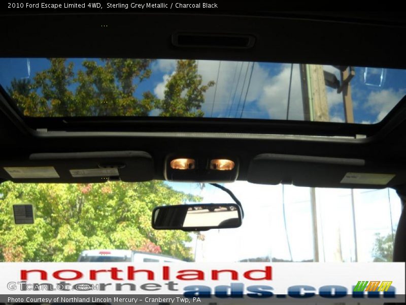 Sterling Grey Metallic / Charcoal Black 2010 Ford Escape Limited 4WD