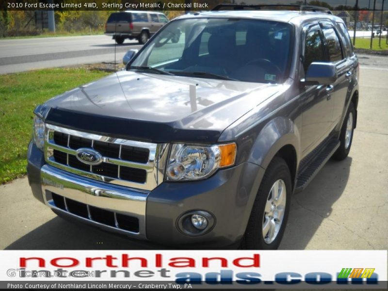 Sterling Grey Metallic / Charcoal Black 2010 Ford Escape Limited 4WD