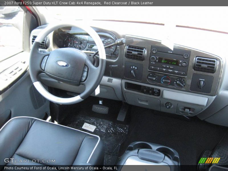 Red Clearcoat / Black Leather 2007 Ford F250 Super Duty XLT Crew Cab 4x4 Renegade