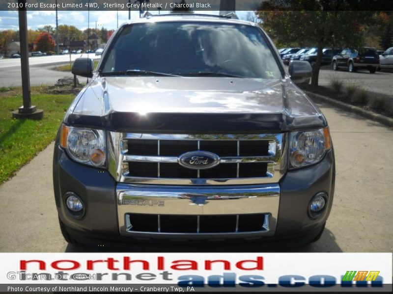 Sterling Grey Metallic / Charcoal Black 2010 Ford Escape Limited 4WD