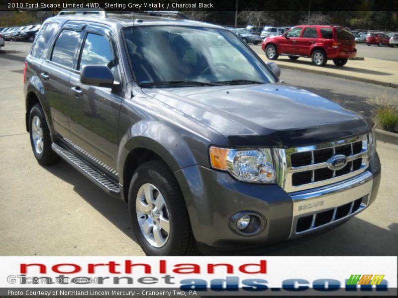 Sterling Grey Metallic / Charcoal Black 2010 Ford Escape Limited 4WD
