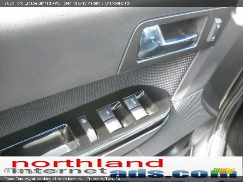 Sterling Grey Metallic / Charcoal Black 2010 Ford Escape Limited 4WD