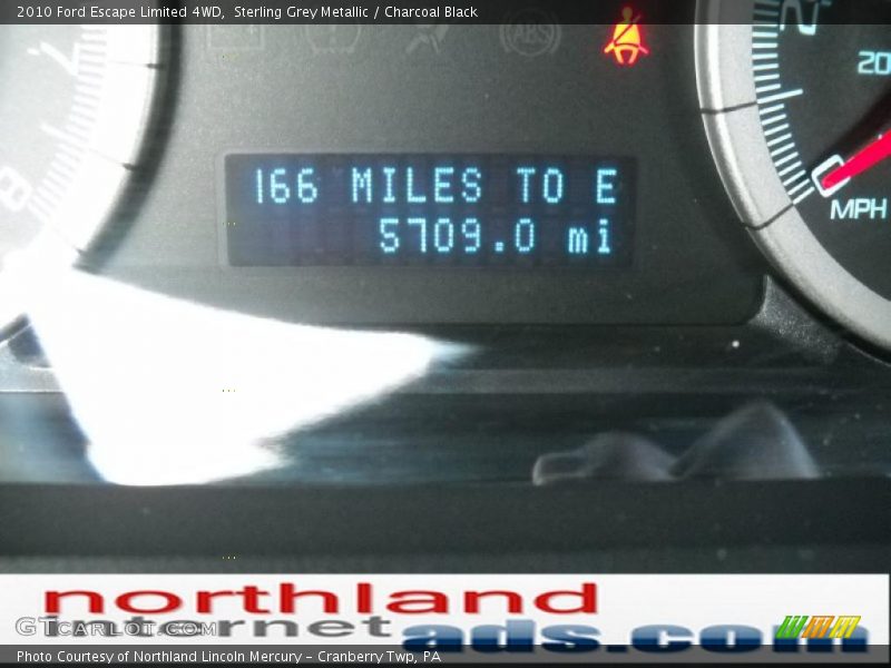 Sterling Grey Metallic / Charcoal Black 2010 Ford Escape Limited 4WD